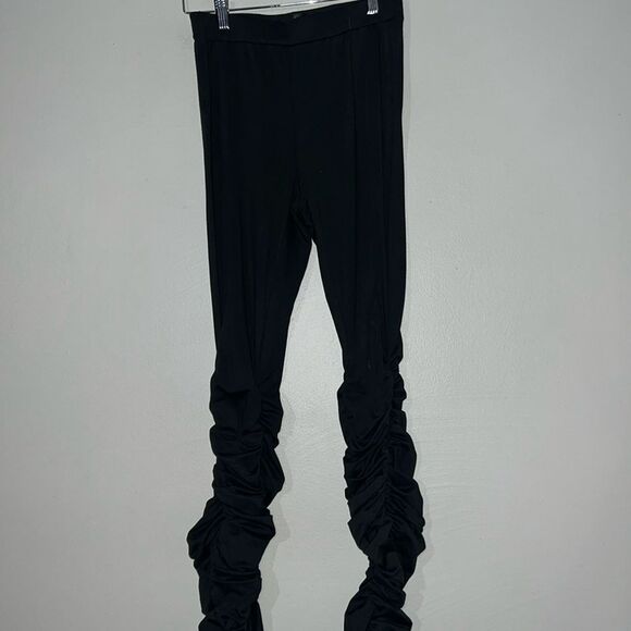 SXY Women's S Small Split Hem Ruched Leggings Small - Picture 1 of 7